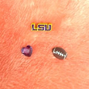 LSU Football Charm Set